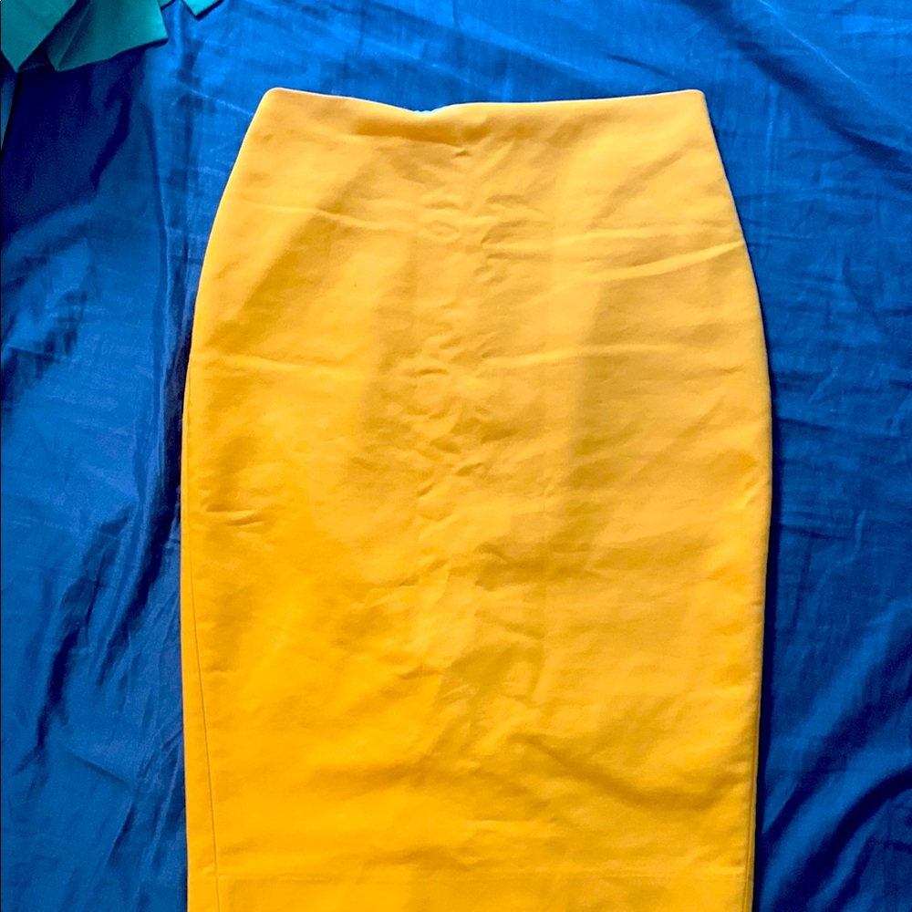 Express mango yellow pencil skirt $20 OBO